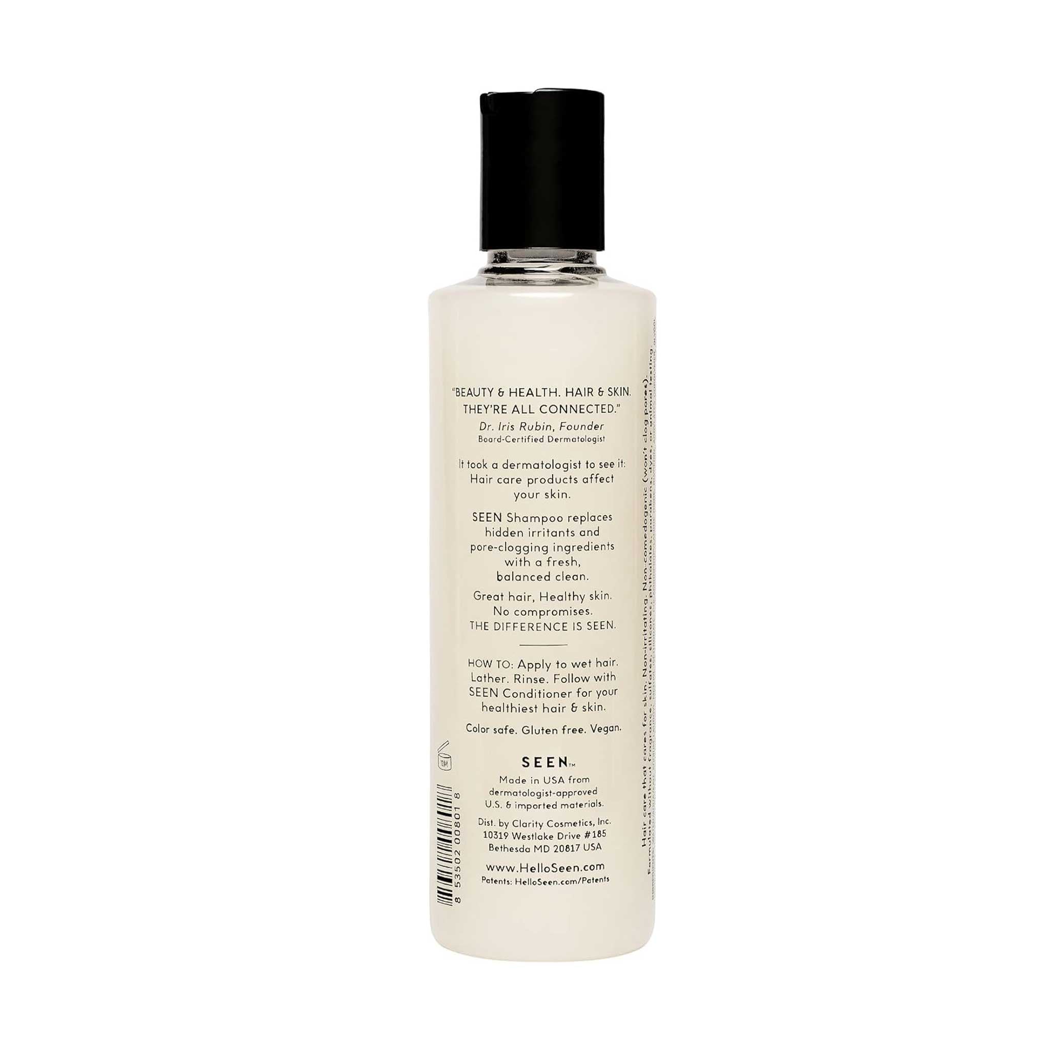 SEEN Fragrance-Free Shampoo – Gentle, Sulfate-Free Formula