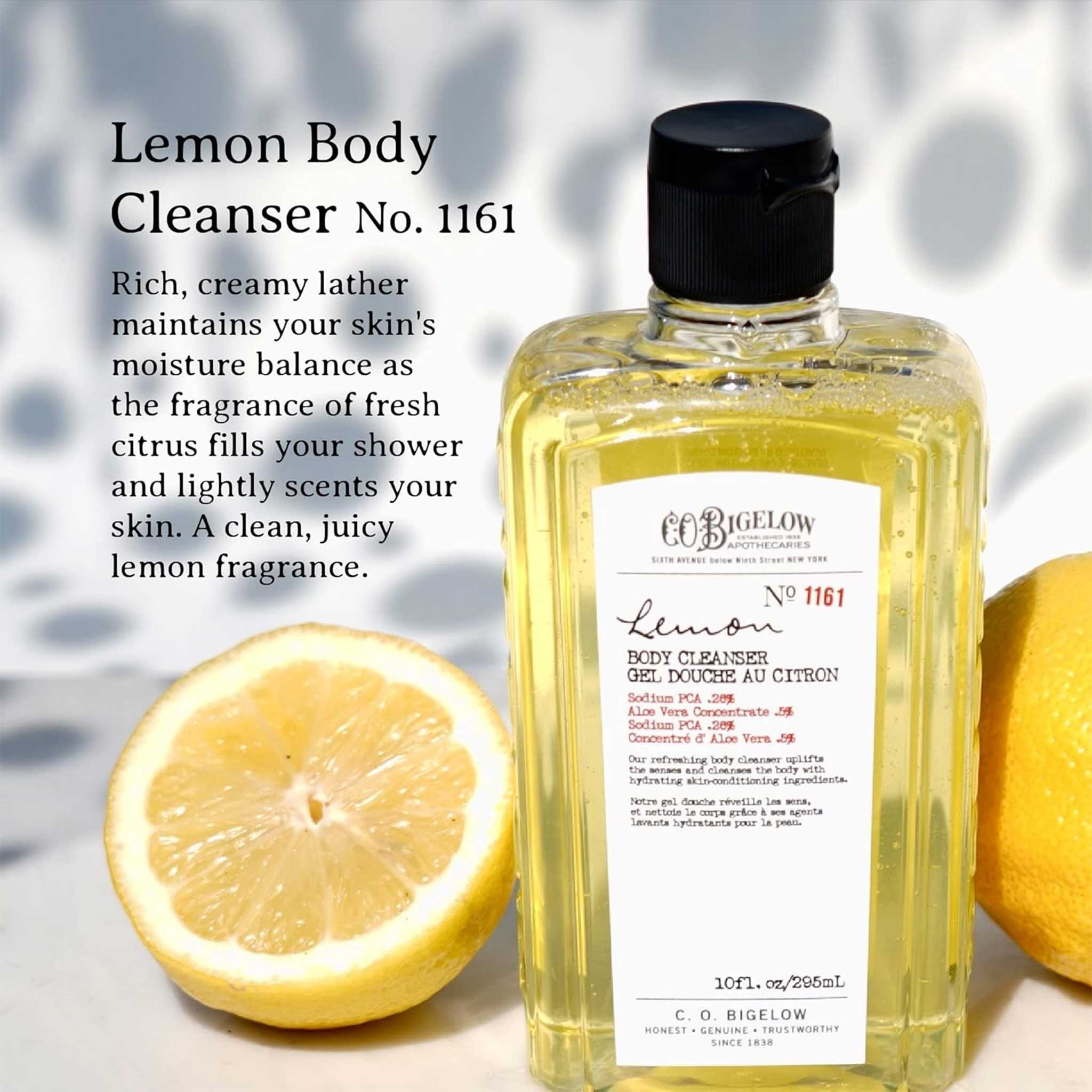 C.O. Bigelow Lemon Body Cleanser – Refreshing & Moisturizing Shower Gel