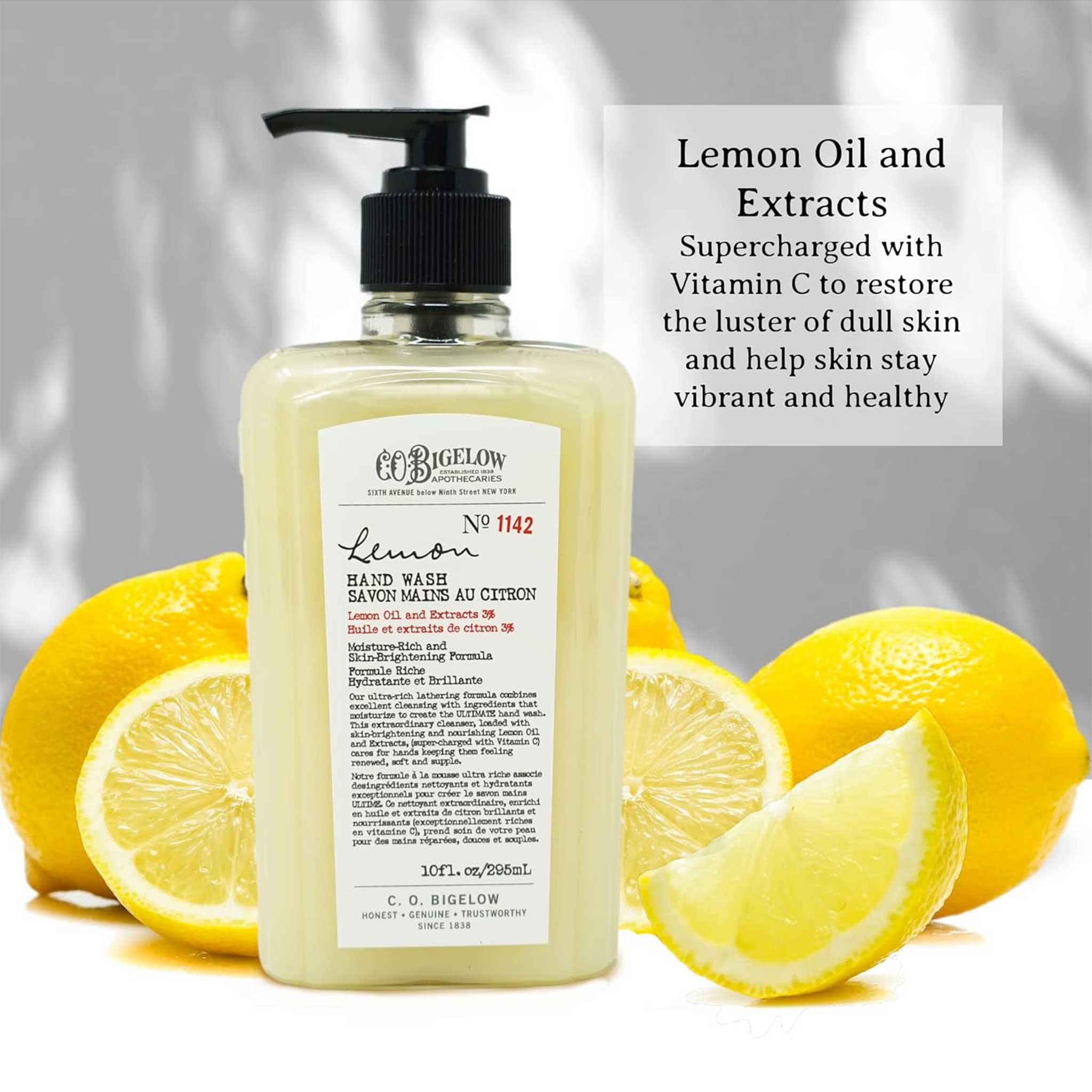 C.O. Bigelow Lemon Hand Wash – Nourishing & Skin-Brightening Cleanser