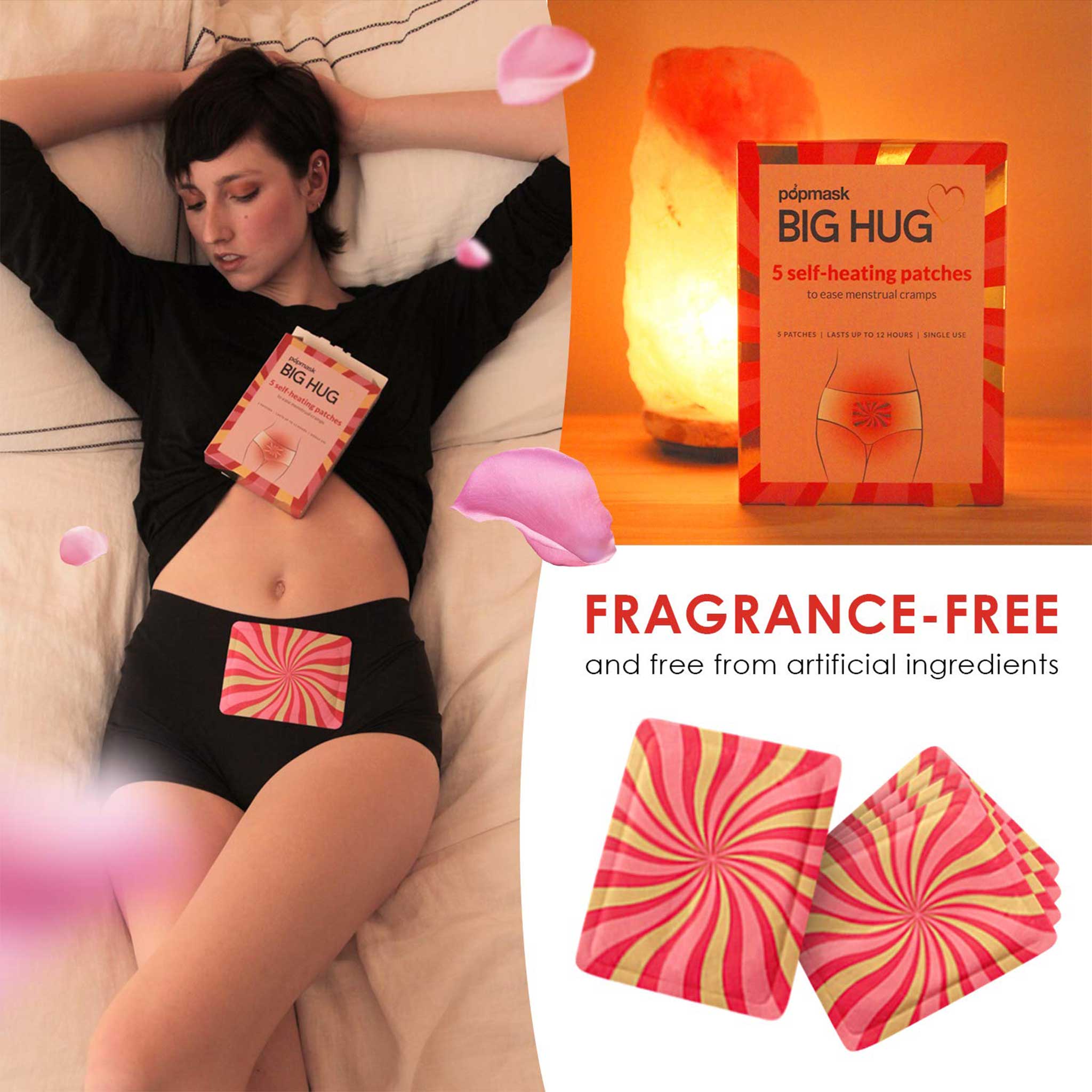 Popmask Big Hug – Self-Heating Menstrual Relief Patches