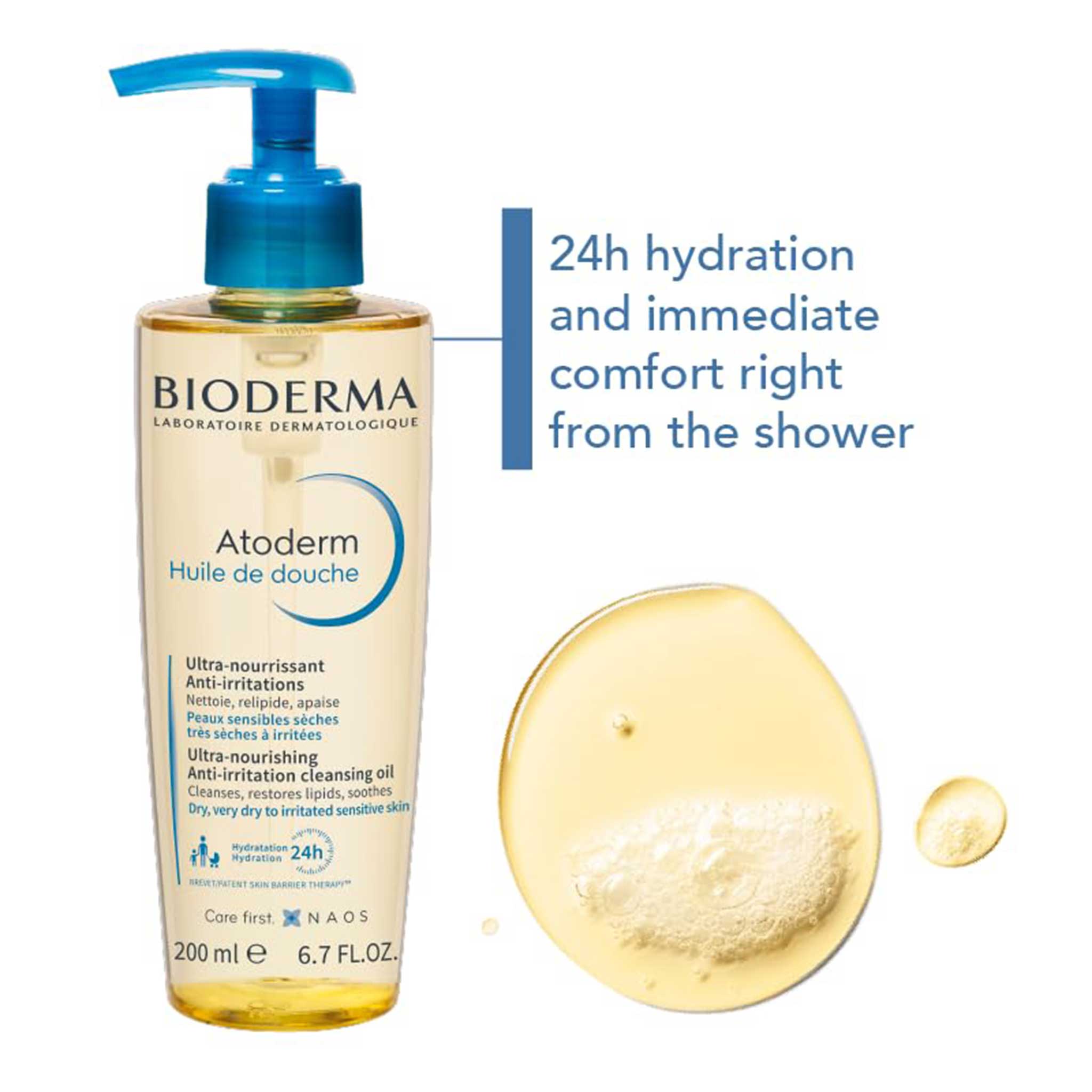 Bioderma Atoderm Cleansing Oil – Gentle Hydrating Shower Oil