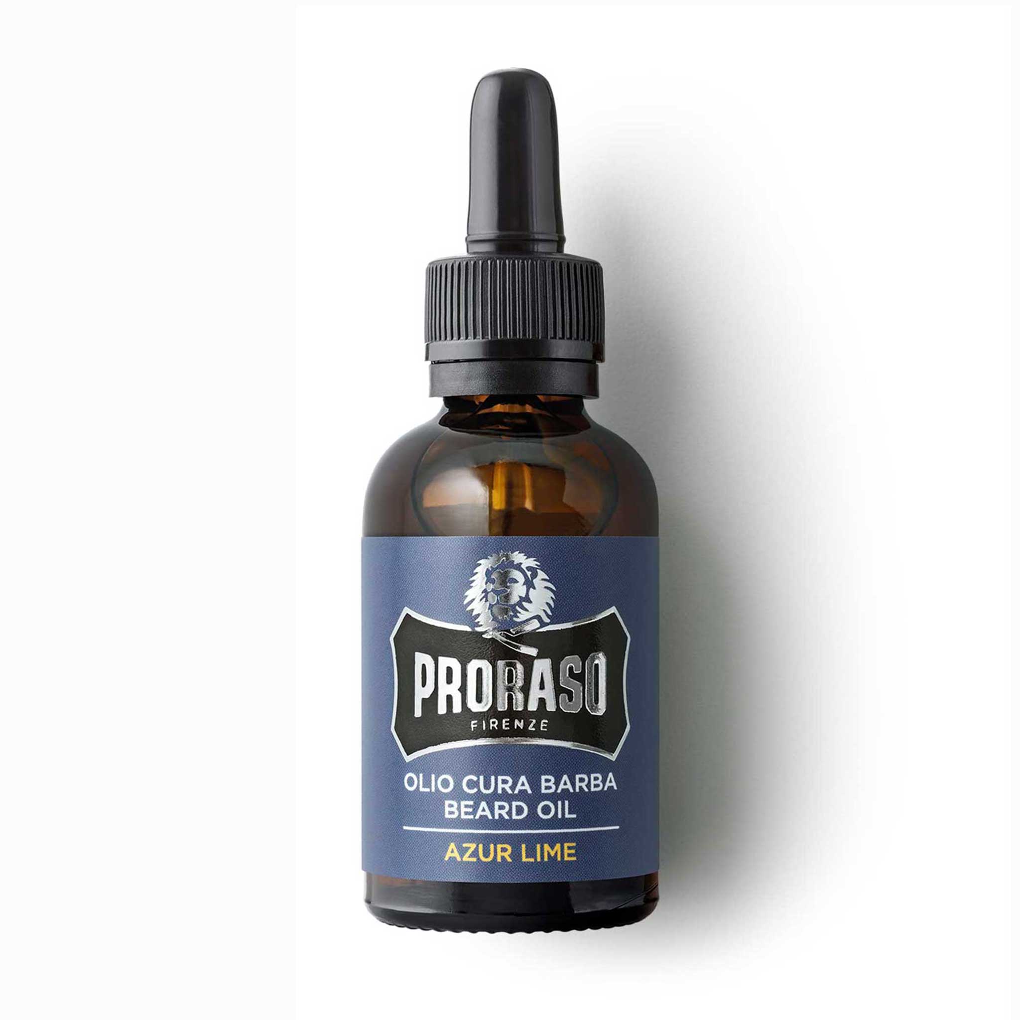 PRORASO Azur Lime Beard Oil – Nourishing & Conditioning Formula