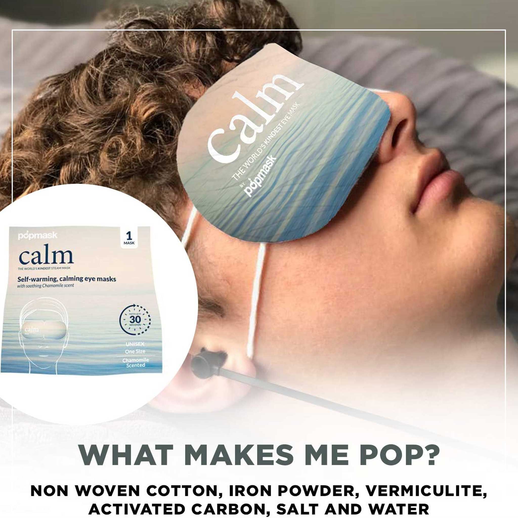 Popmask Calm – Chamomile Scented Self-Heating Eye Mask