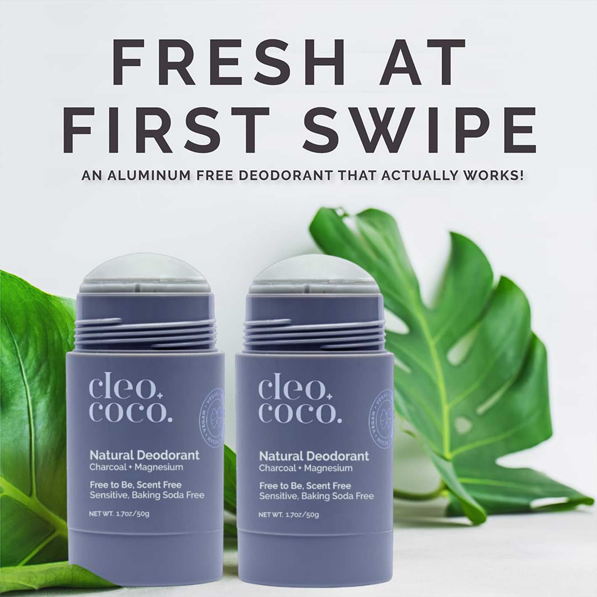 Cleo + Coco Natural Deodorant – Charcoal + Magnesium – Cedra Pharmacy