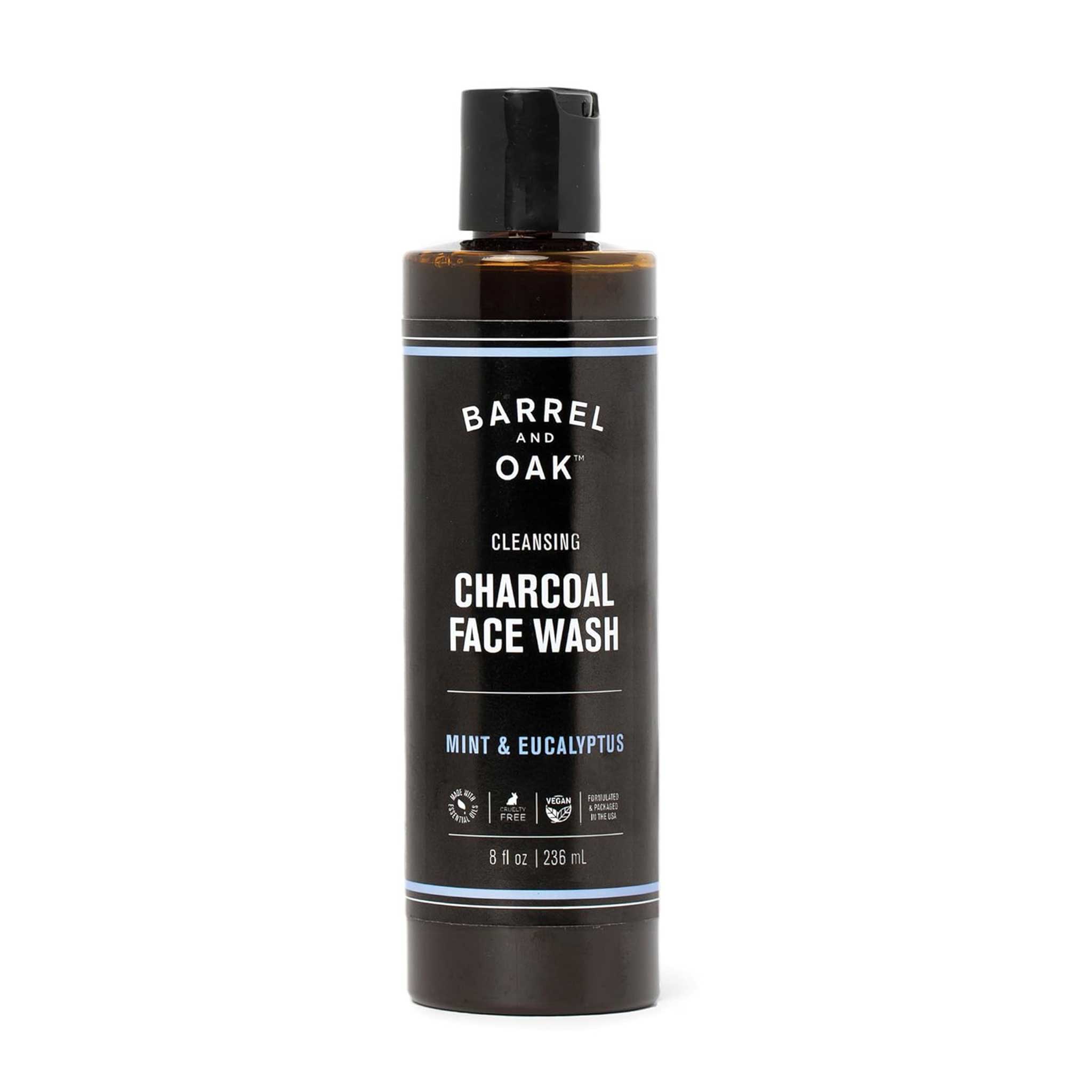 Barrel and Oak Cleansing Charcoal Face Wash - Mint & Eucalyptus