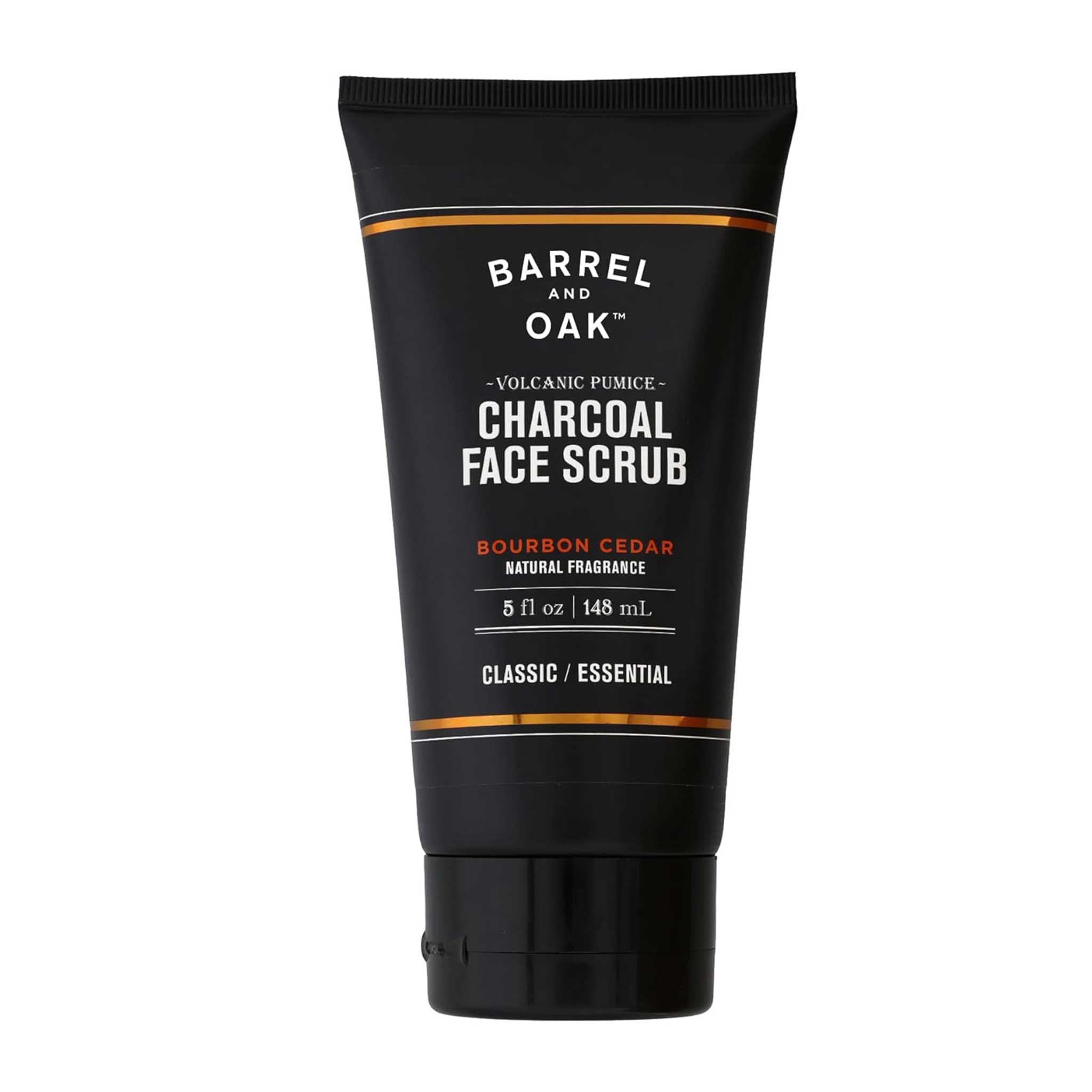 Barrel and Oak Volcanic PumiceCharcoal Face Scrub Bourbon Cedar