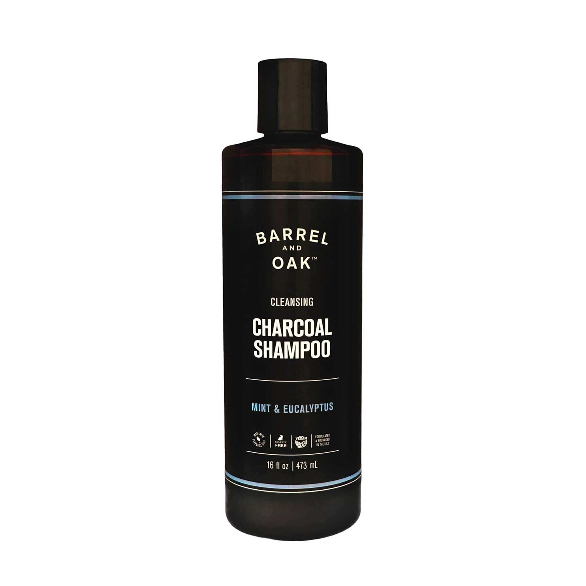 Barrel and Oak Cleansing Charcoal Shampoo - Mint & Eucalyptus