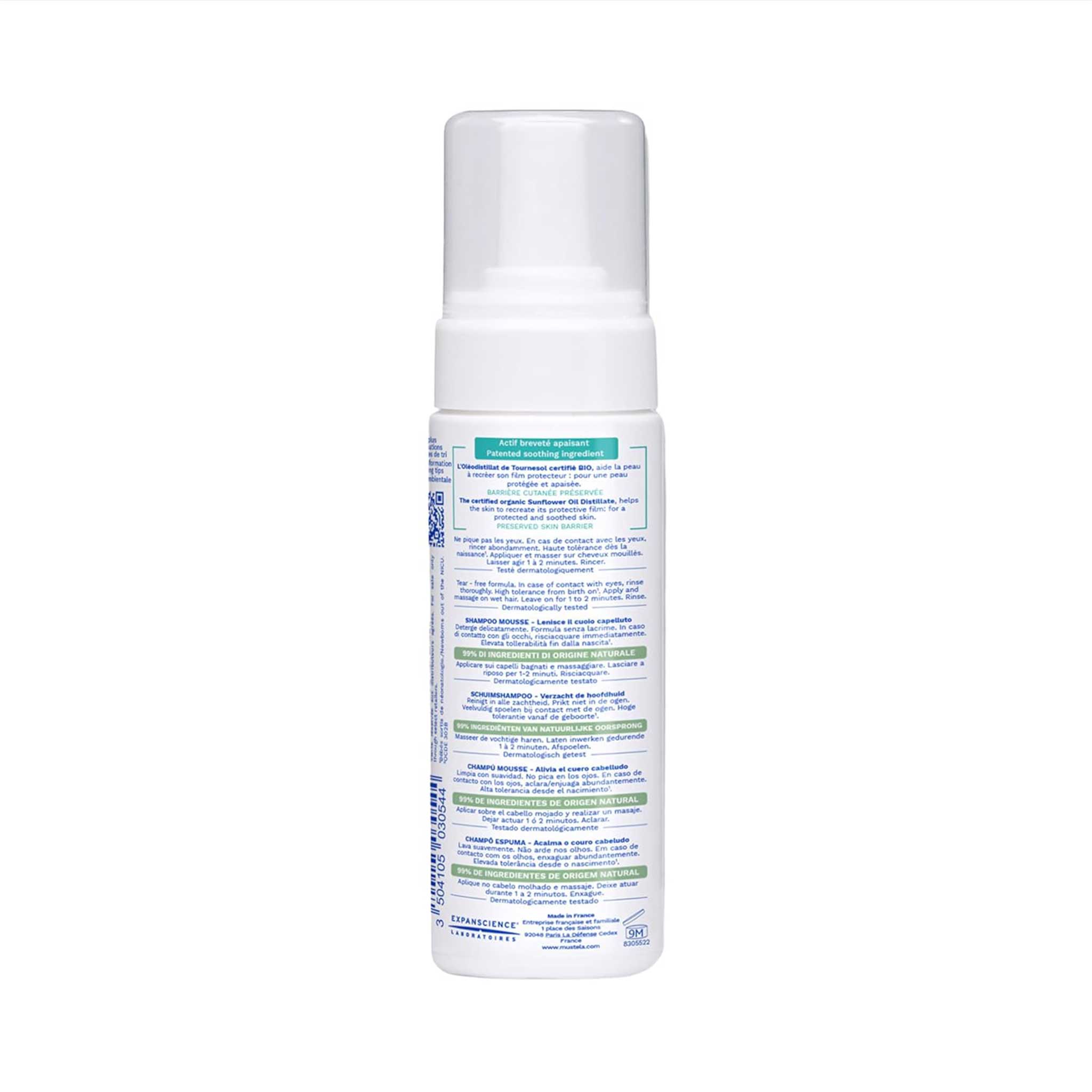 Mustela Stelatopia Foam Shampoo – Soothing Care for Eczema-Prone Skin