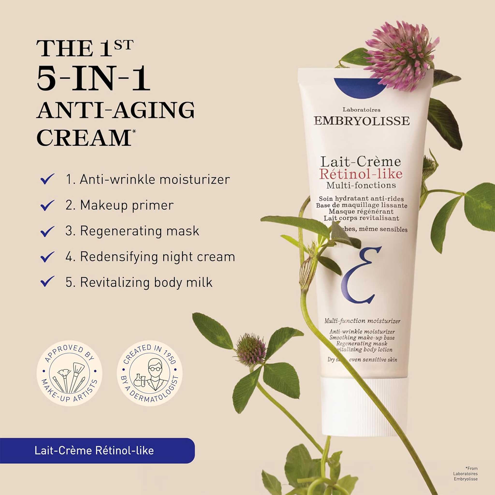 Embryolisse Lait-Crème Rétinol-Like Multi-Function Moisturizer