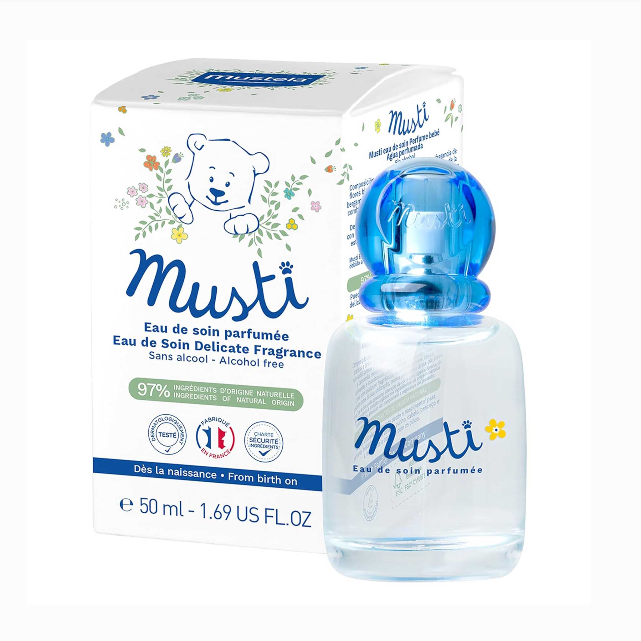 Mustela Musti Eau De Soin – Alcohol-Free Baby Fragrance