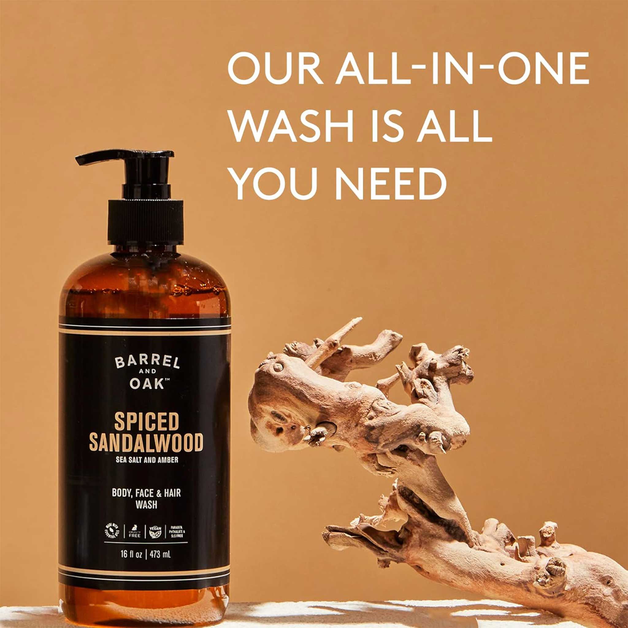 Barrel and Oak All-in-One Wash - Spiced Sandalwood