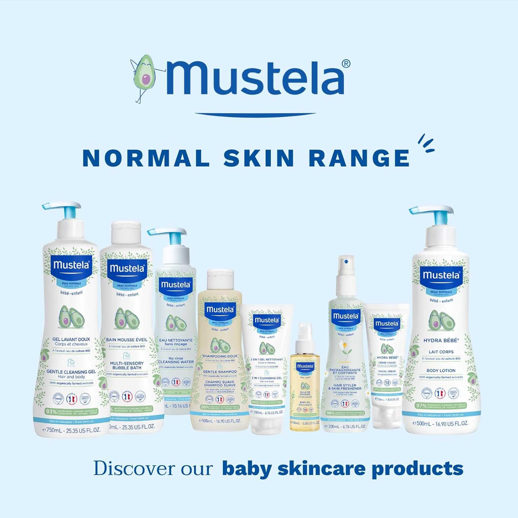 Mustela Multi-Sensory Bubble Bath – Gentle & Fun Foaming Cleanser