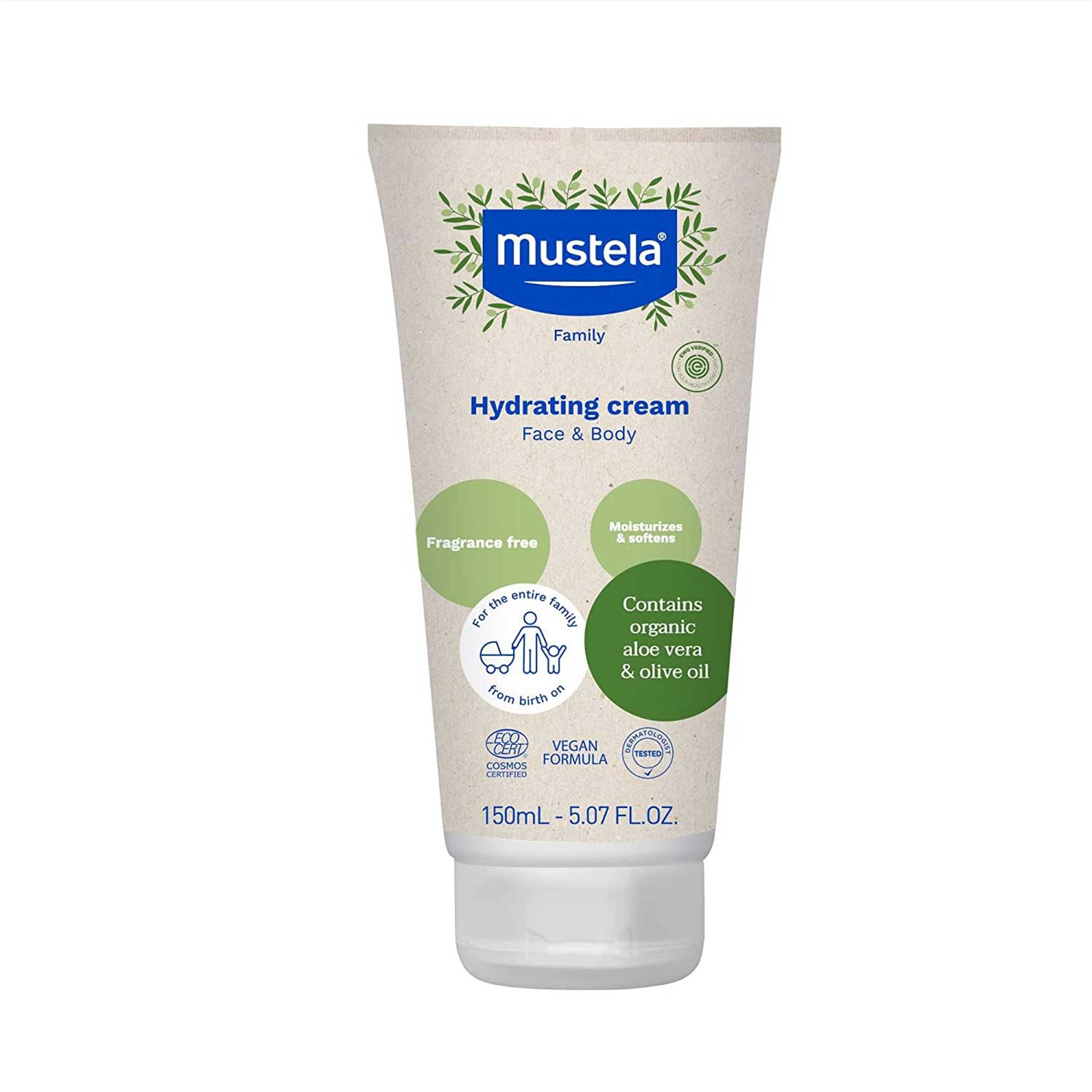 Mustela Organic Hydrating Cream – Face & Body with Aloe Vera & Olive Oil